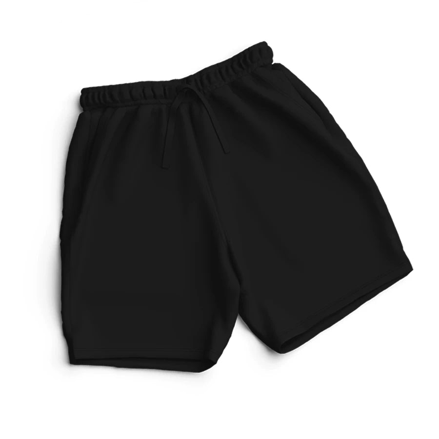 Men's Plain Shorts - Black