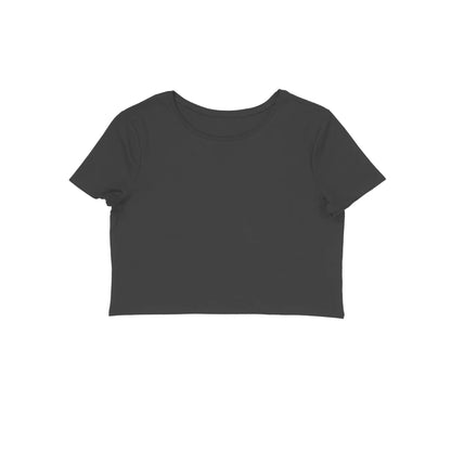 Women's Plain Crop Top - Black