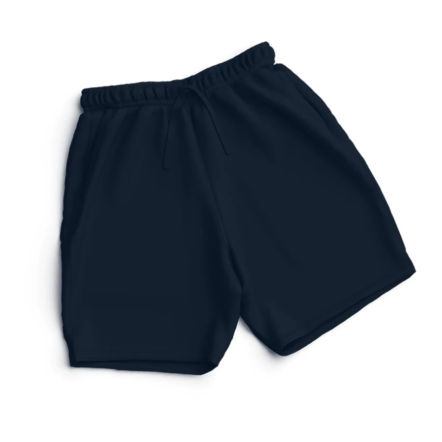 Men's Plain Shorts - Navy Blue