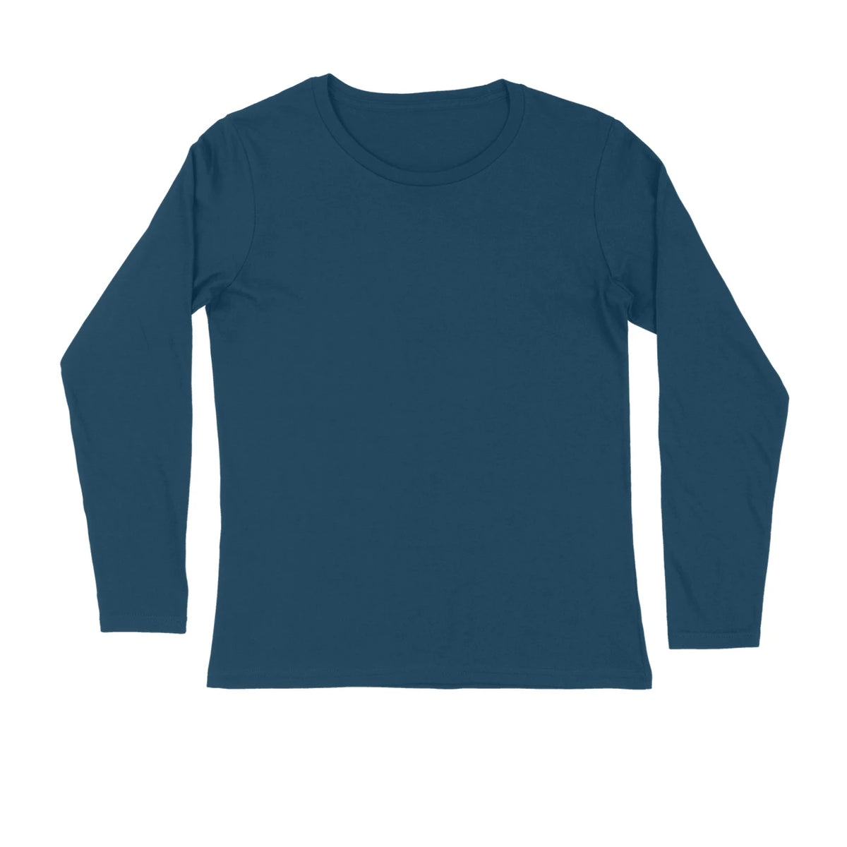 Men's Plain Long-Sleeve T-Shirt - Navy Blue