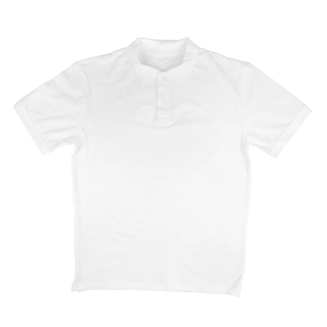 Men's Plain Polo T-Shirt - White