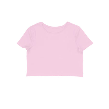 Women's Plain Crop Top - Light Pink