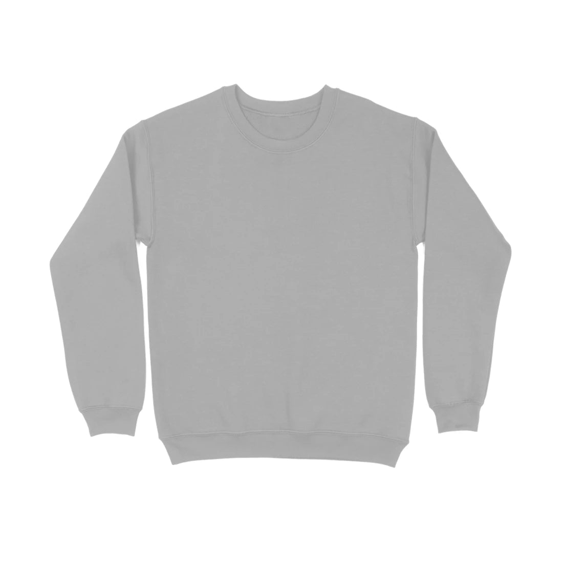 Men's Plain Sweatshirt - Melange Grey