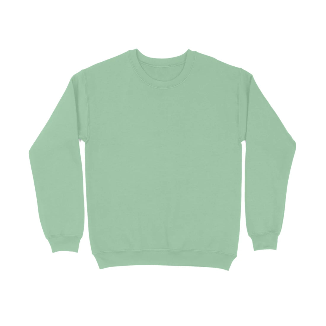 Men's Plain Sweatshirt - Mint Green