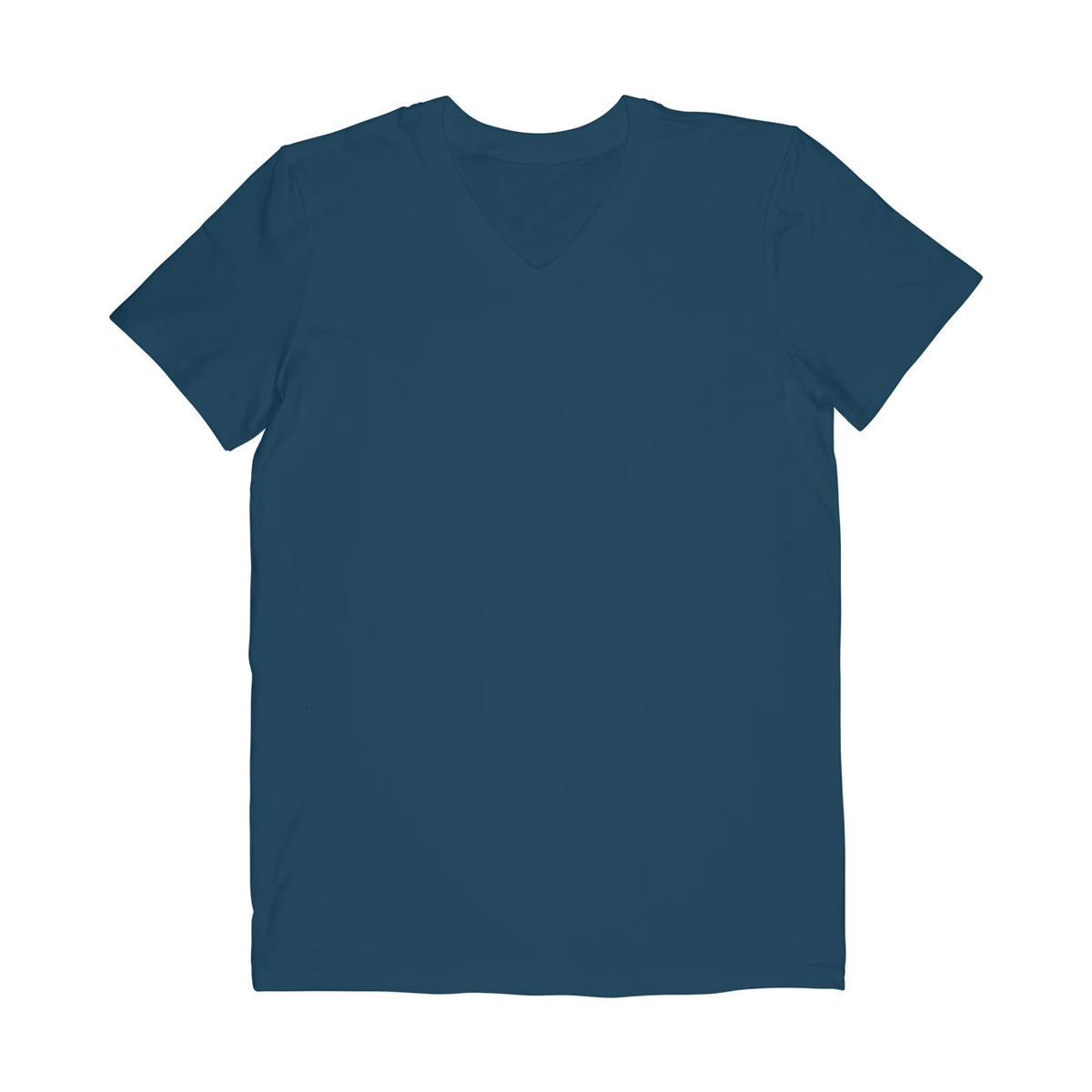 Half Sleeve V-Neck T-Shirt for Men - Navy Blue