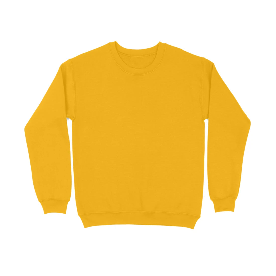 Men's Plain Sweatshirt - Golden Yellow