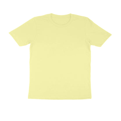 Men's Premium Plain T-Shirt - Soft & Light Colours - Butter Yellow
