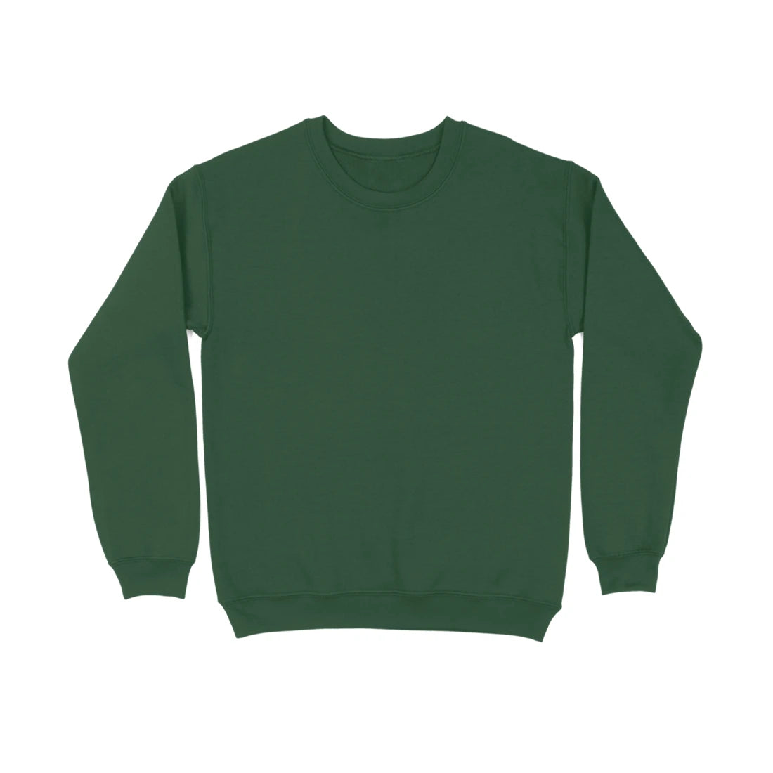 Men's Plain Sweatshirt - Olive Green