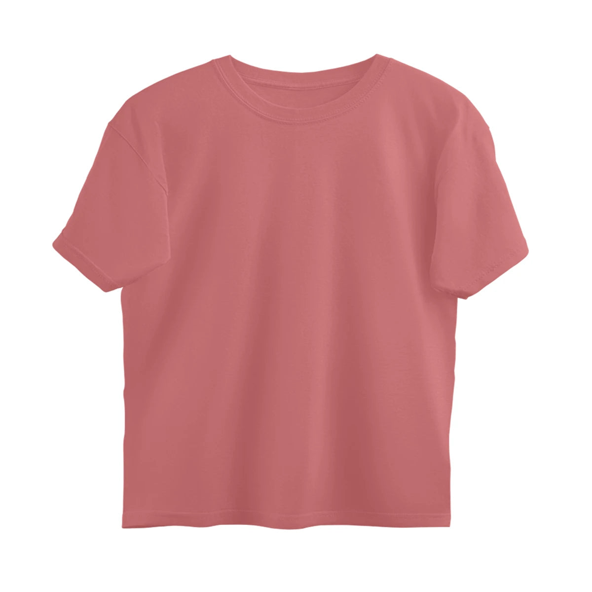 Men's Plain Oversized T-Shirt - Dusty Rose