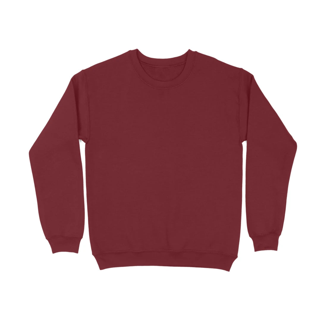 Men's Plain Sweatshirt - Maroon