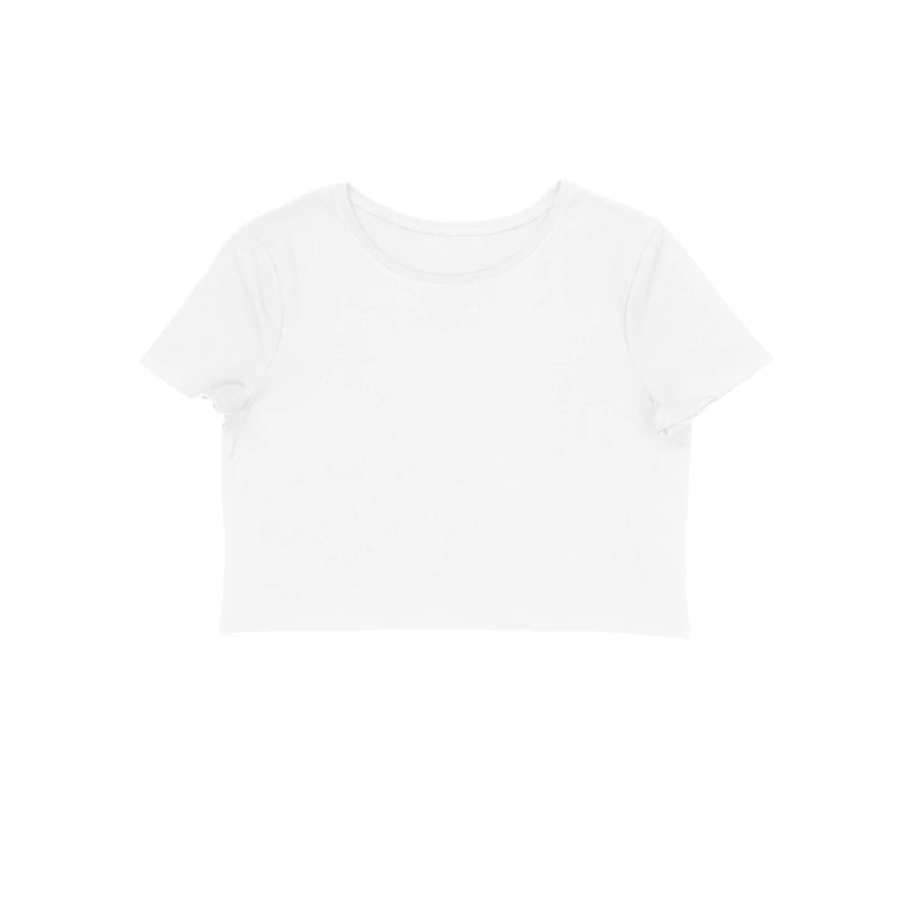 Women's Plain Crop Top - White
