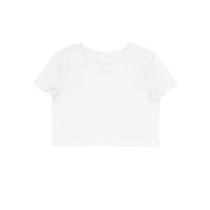 Women's Plain Crop Top - White