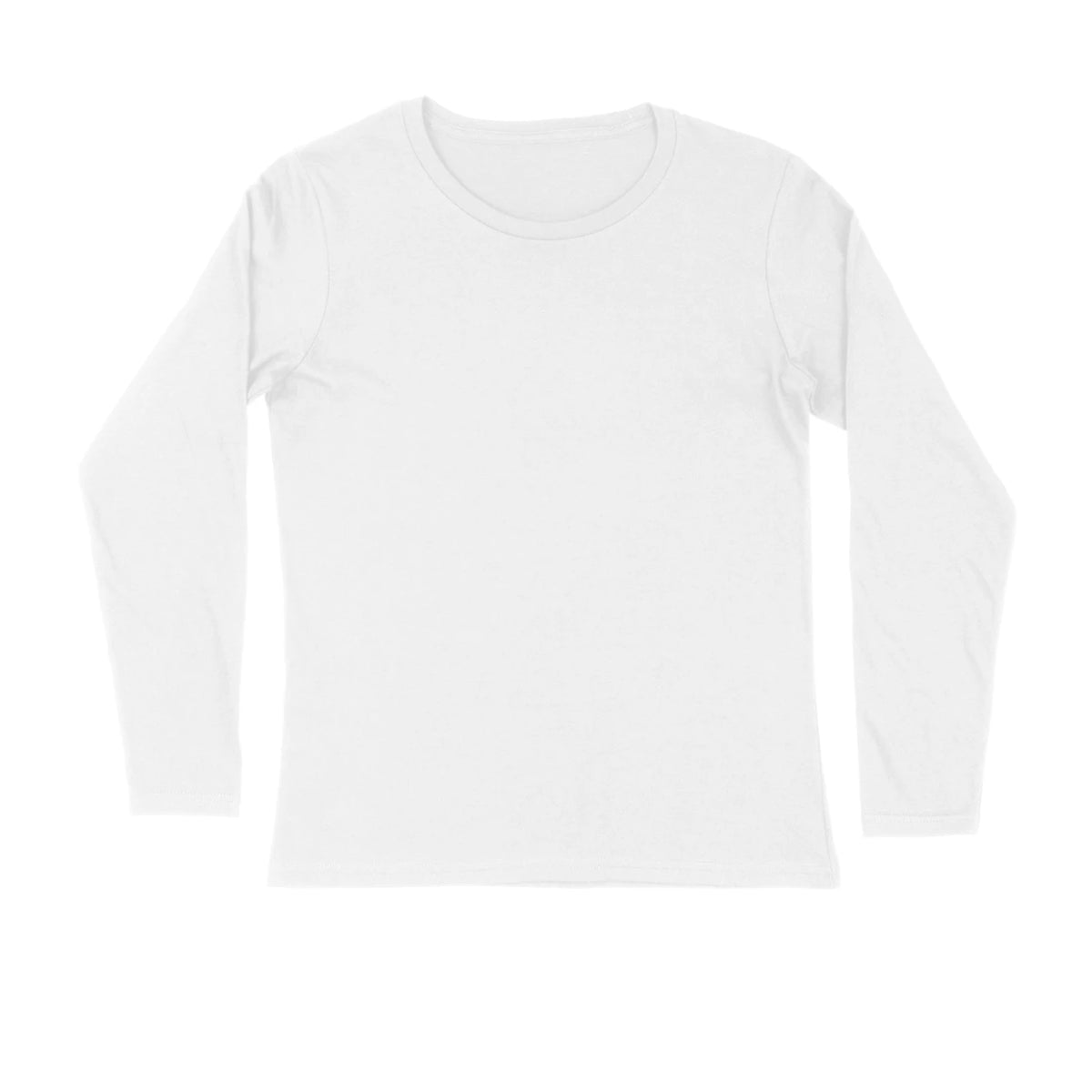 Men's Plain Long-Sleeve T-Shirt - White