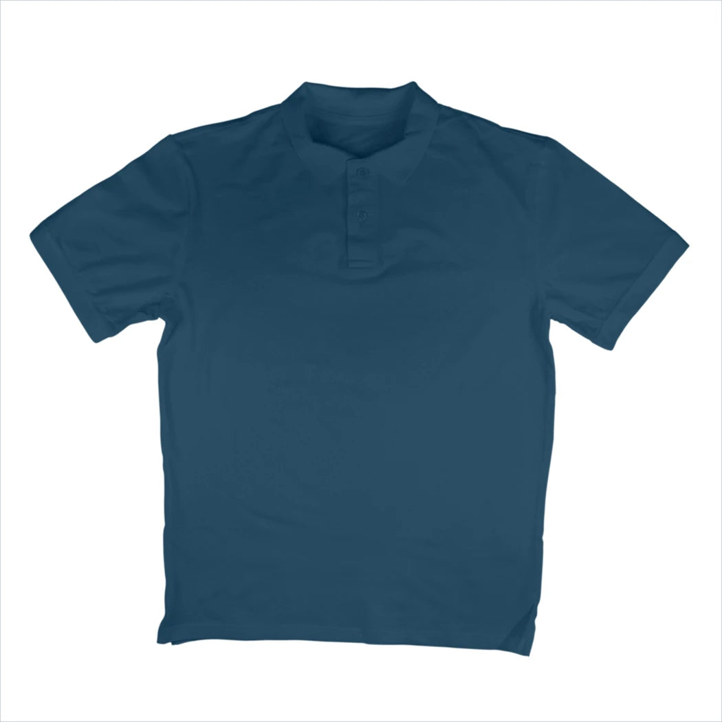 Men's Plain Polo T-Shirt - Navy Blue