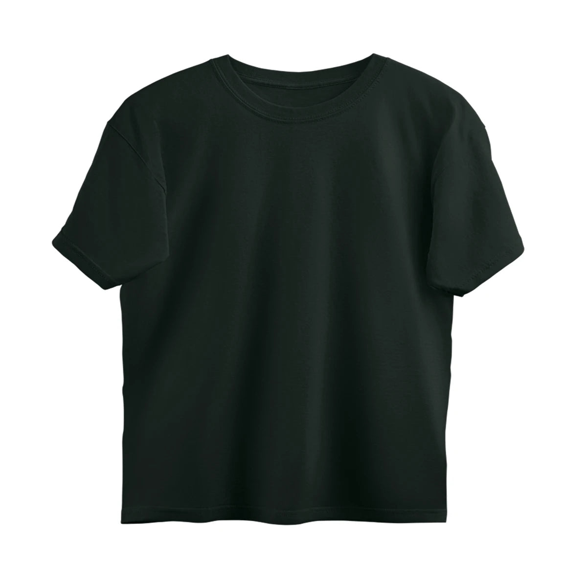 Men's Plain Oversized T-Shirt - Bottle Green
