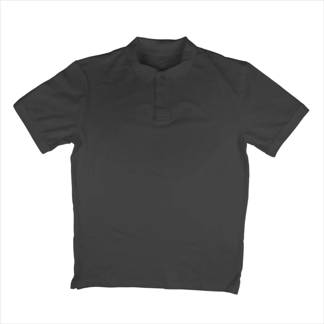 Men's Plain Polo T-Shirt - Black