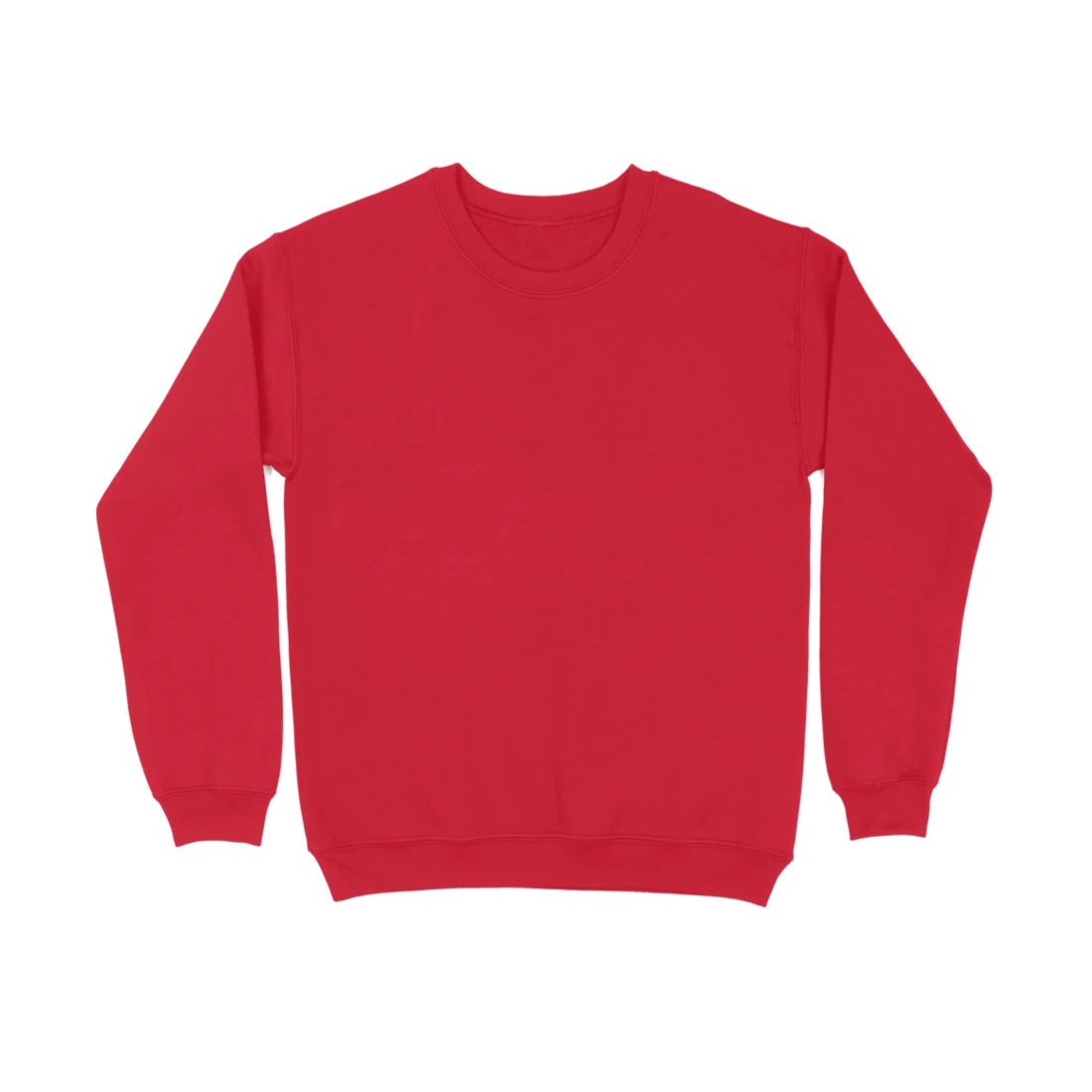 Men's Plain Sweatshirt - Red