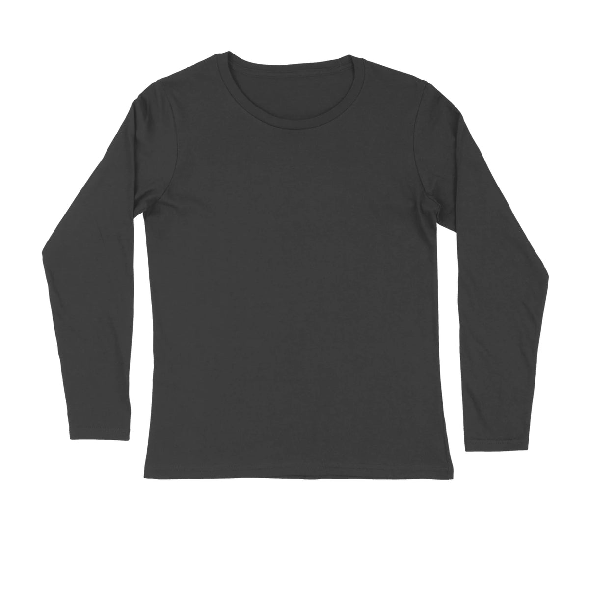 Men's Plain Long-Sleeve T-Shirt - Black
