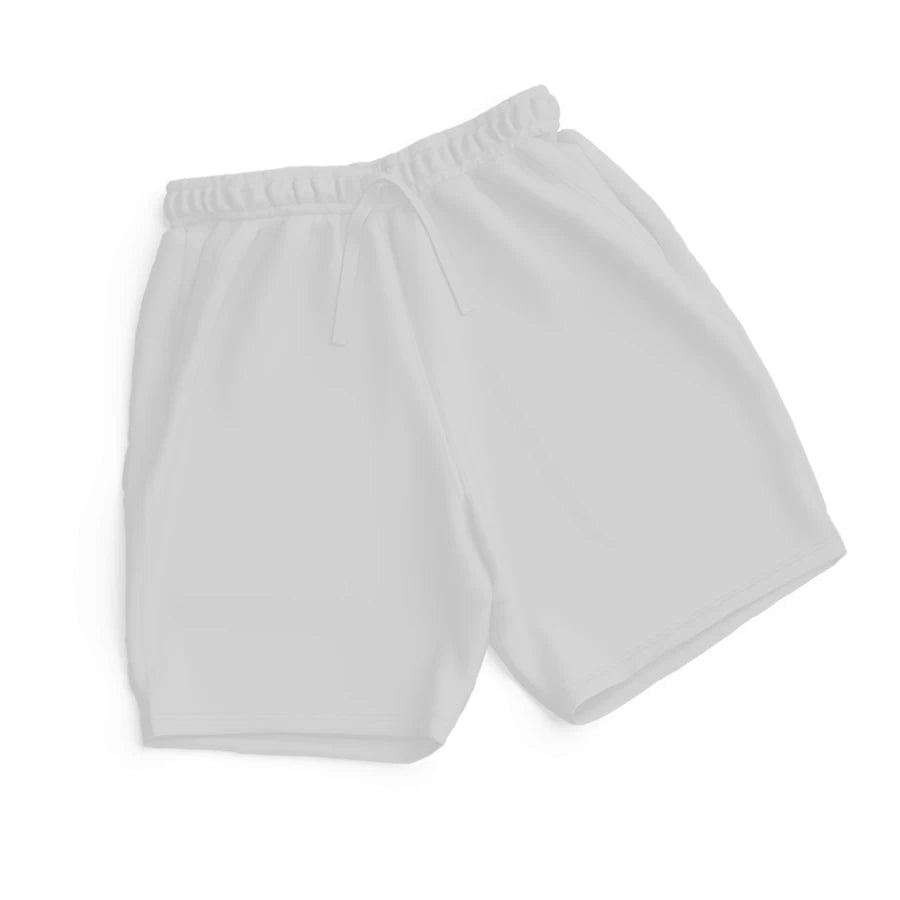 Men's Plain Shorts - White