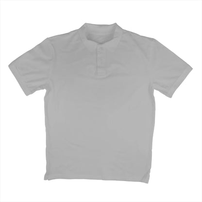 Men's Plain Polo T-Shirt - Melange Grey