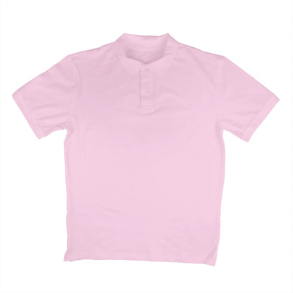 Men's Plain Polo T-Shirt - Light Pink