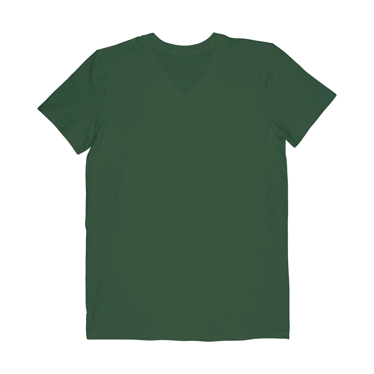 Half Sleeve V-Neck T-Shirt for Men - Olive Green