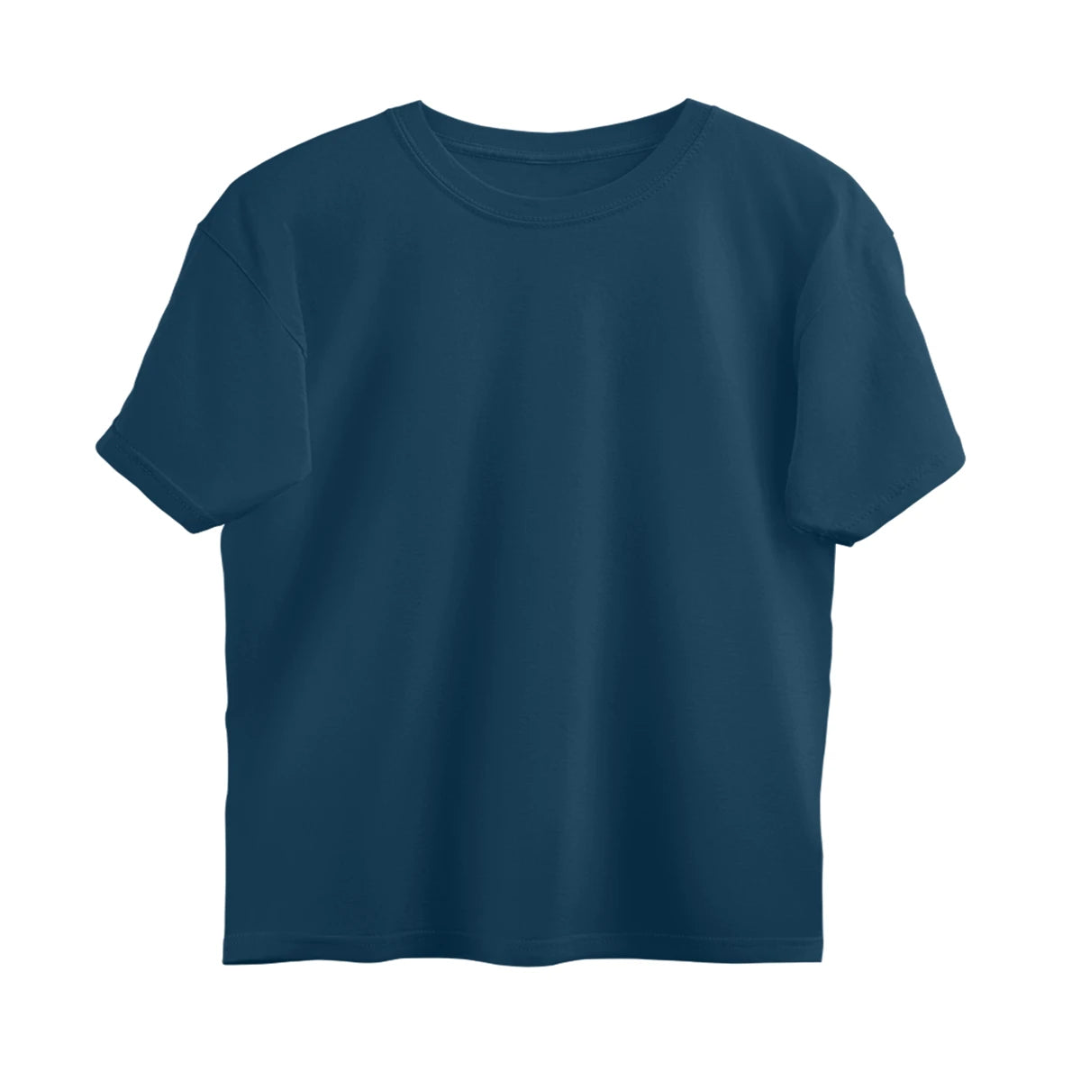 Men's Plain Oversized T-Shirt - Navy Blue