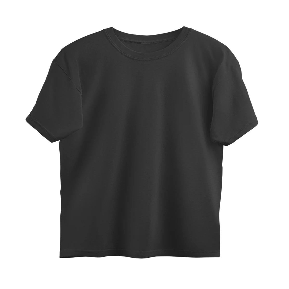 Men's Plain Oversized T-Shirt - Black