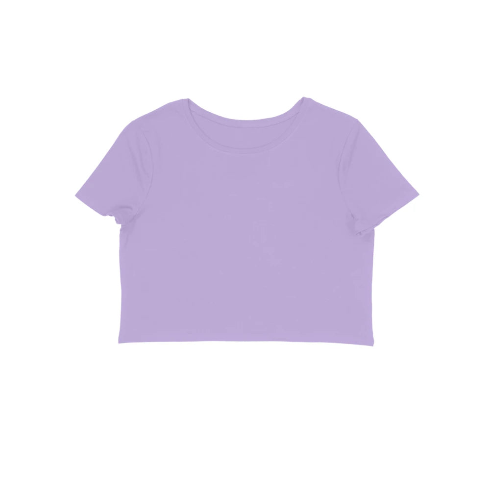 Women's Plain Crop Top - Iris Lavender