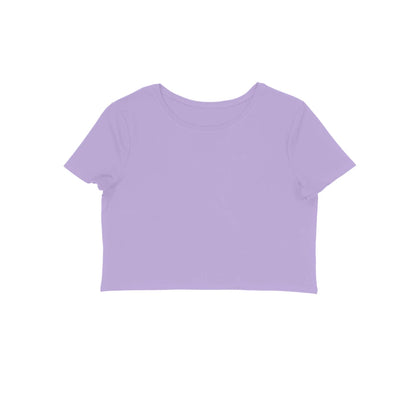 Women's Plain Crop Top - Iris Lavender