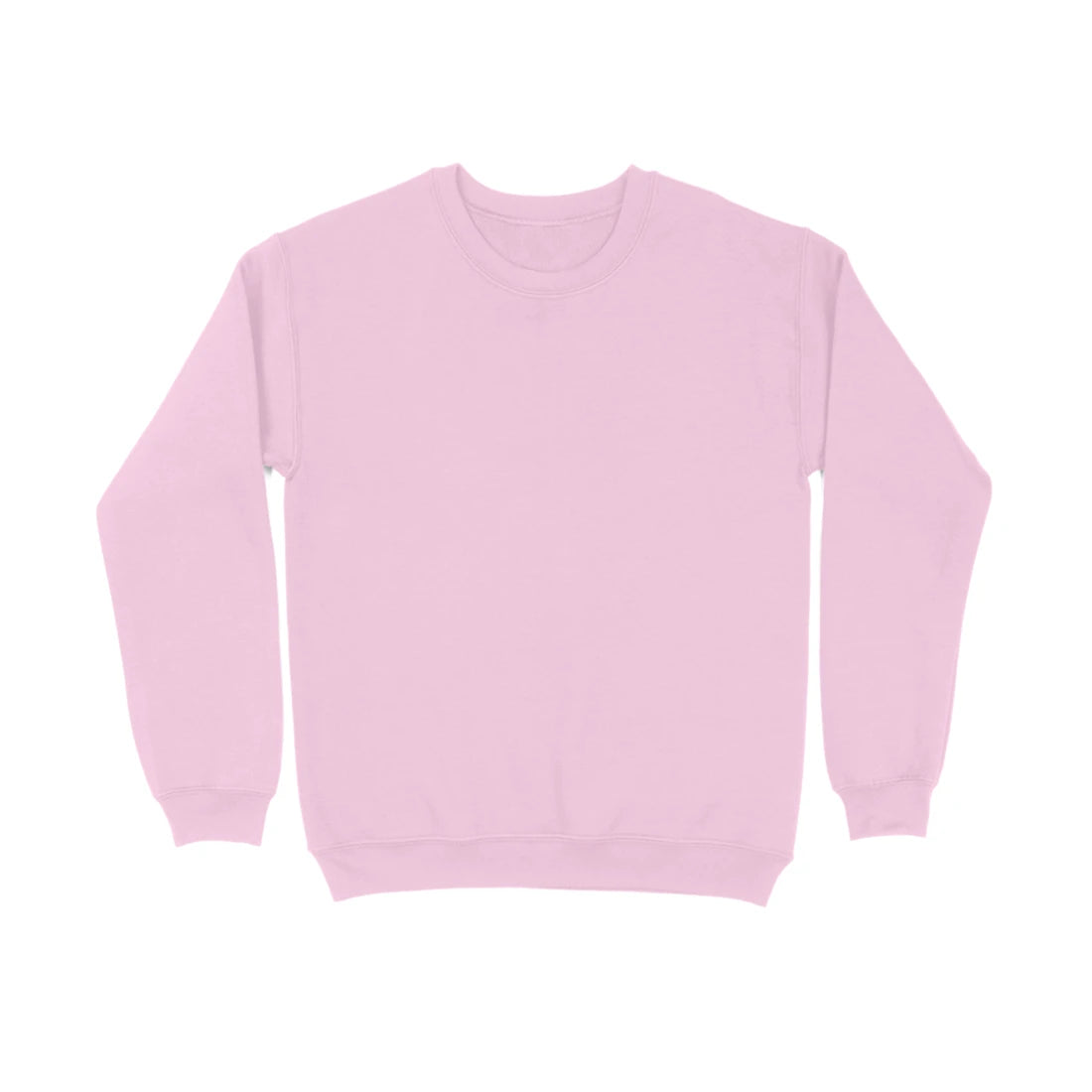 Men's Plain Sweatshirt - Light Pink